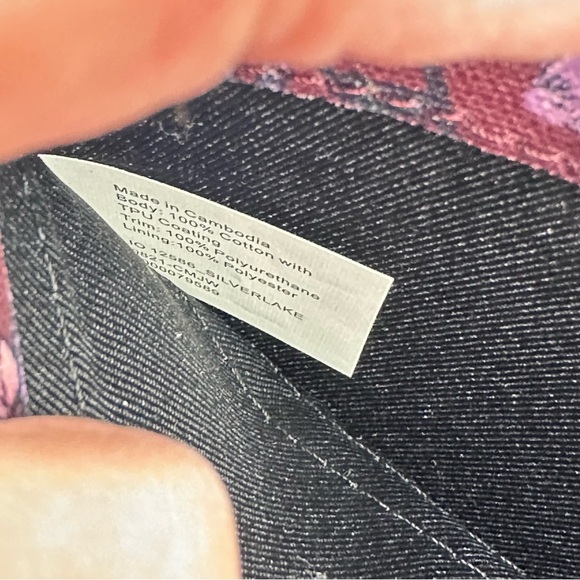 Sakroots‎ Artist Circle Wallet Coated Canvas Butterfly Floral No Long Strap New - Picture 5 of 8